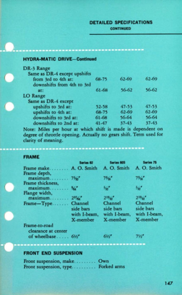 1956 Cadillac Salesmans Data Book Page 124